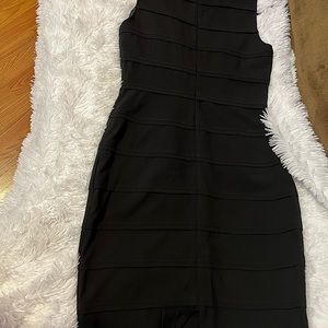 🖤Calvin Klein black fitted ruched dress🖤